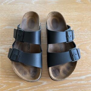 Birkenstock Black Arizona Slide Sandal